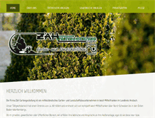 Tablet Screenshot of gartengestaltung-zaeh.de